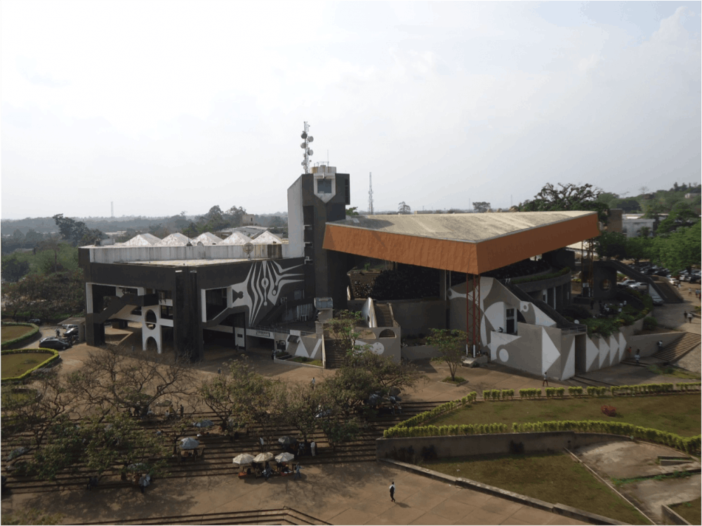 exterior of the new interior design school in Nigeria