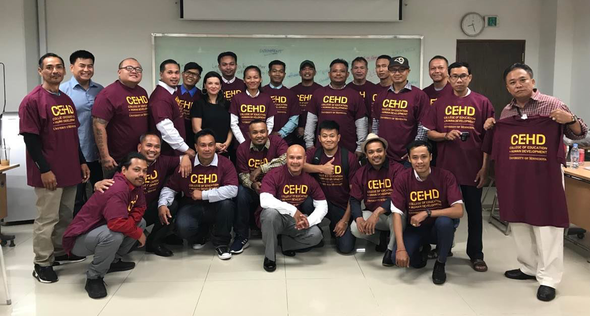 The first cohort of the CEHD teacher training program in October 2018.