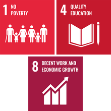 SDG 1, 4 and 8