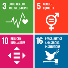 SDGs #3, 5, 10 and 16